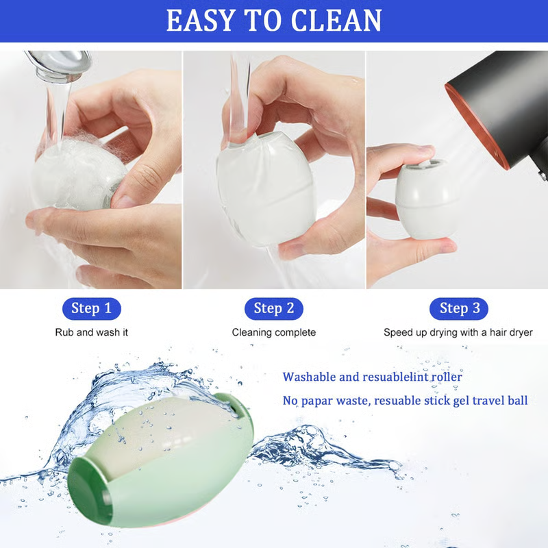 (⭐Last Day Promotion-90%OFF)TIMNAMY® Multifunctional Reusable Lint Roller Ball--Applicable soot, dust, grit,air, pet hair,cookie crumbs, food scraps,confetti, dandruff,ect ⭐